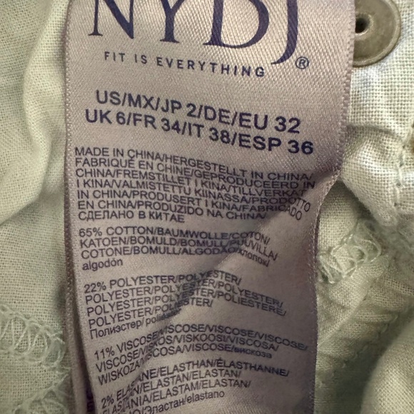 NYDJ Marilyn Straight Ankle Jeans Sandspur Denim Womens Regular Size 2 Blue - Picture 13 of 13